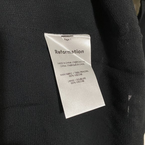 Reformation Christine Dress - Black - Picture 9 of 12